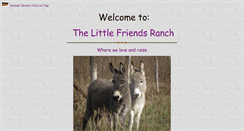 Desktop Screenshot of littlefriendsranch.com